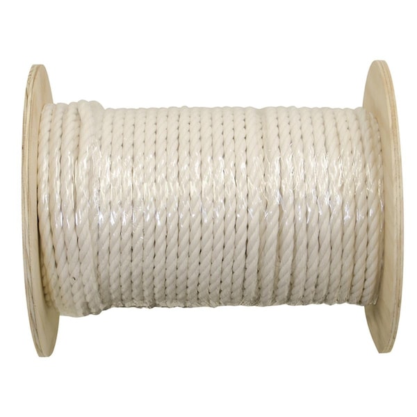 Clean All 0.5 in. x 200 ft. Twisted Cotton Rope Natural CL2741417 - main